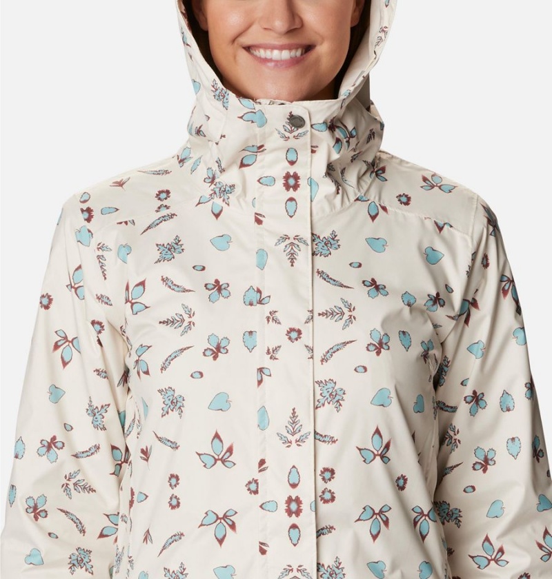 Columbia Splash A Little II Women's Rain Jacket White | ZEFANY-720