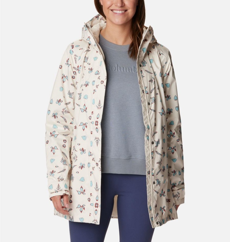 Columbia Splash A Little II Women's Rain Jacket White | ZEFANY-720