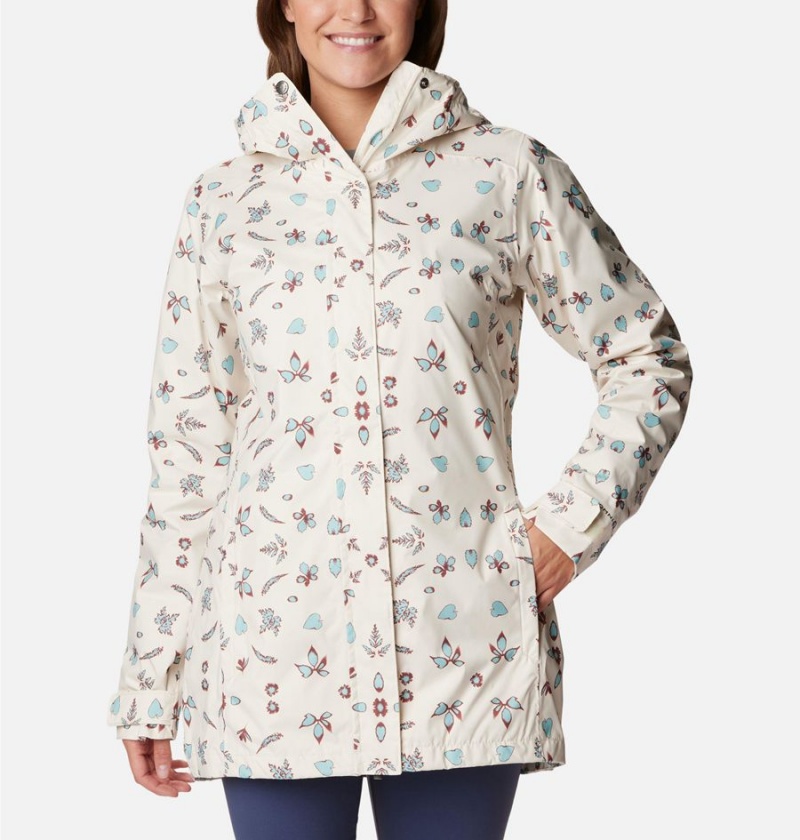 Columbia Splash A Little II Women\'s Rain Jacket White | ZEFANY-720