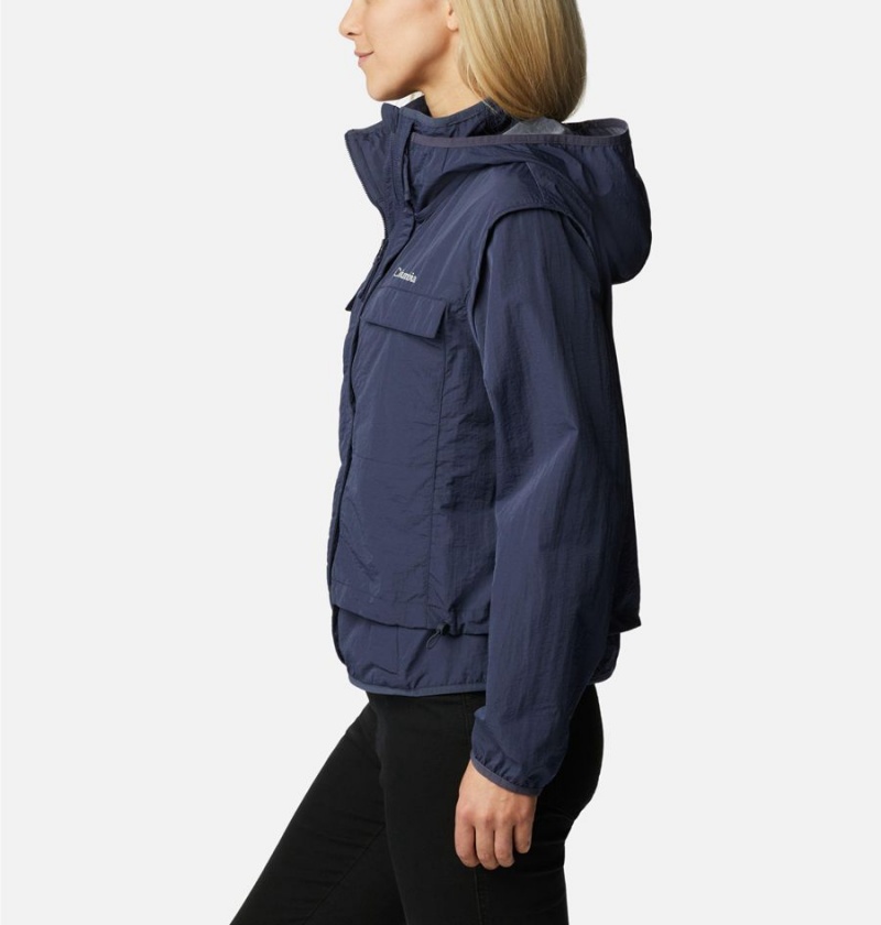 Columbia Spring Canyon Wind Interchange Women's 3 In 1 Jackets Navy | XGRVAL-235