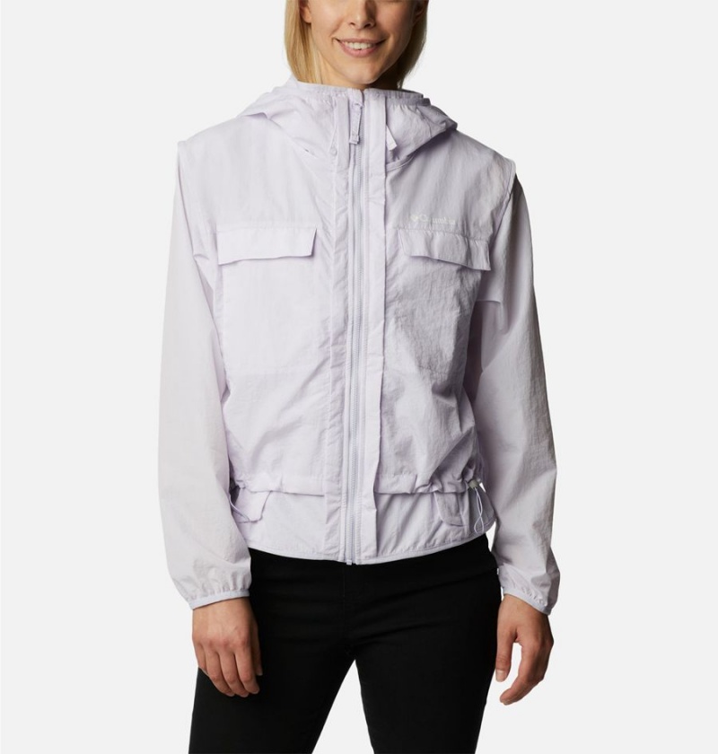 Columbia Spring Canyon Wind Interchange Women\'s 3 In 1 Jackets White | LYHNCE-918
