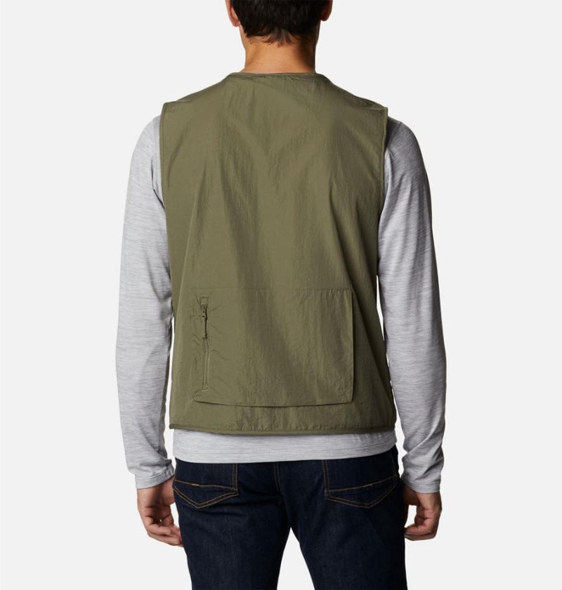 Columbia Spring Canyon Wind Interchange Men's Vest Green | CNXBZR-024