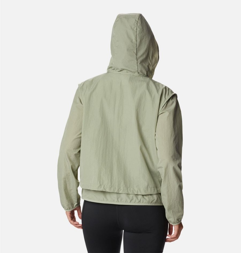 Columbia Spring Canyon Wind Interchange Women's 3 In 1 Jackets Green | JFPNMW-376