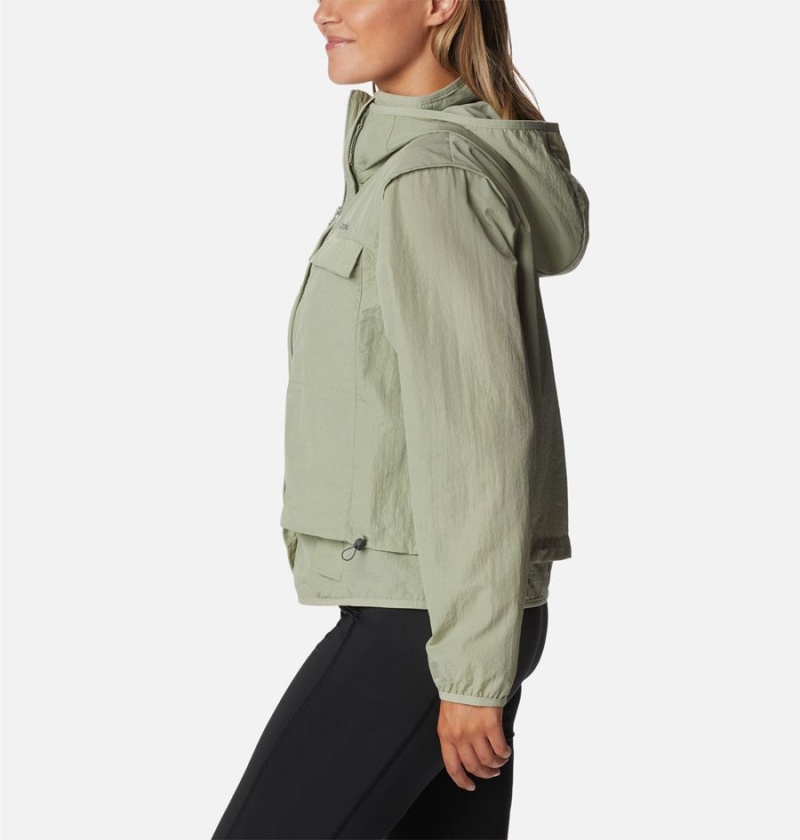 Columbia Spring Canyon Wind Interchange Women's 3 In 1 Jackets Green | JFPNMW-376