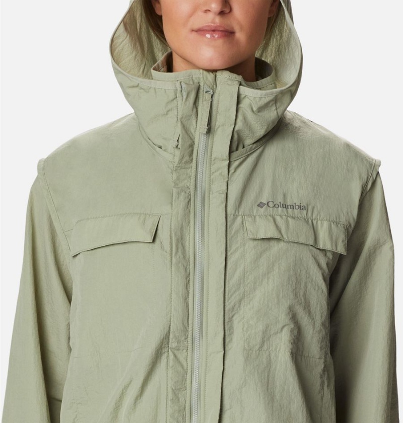 Columbia Spring Canyon Wind Interchange Women's 3 In 1 Jackets Green | JFPNMW-376