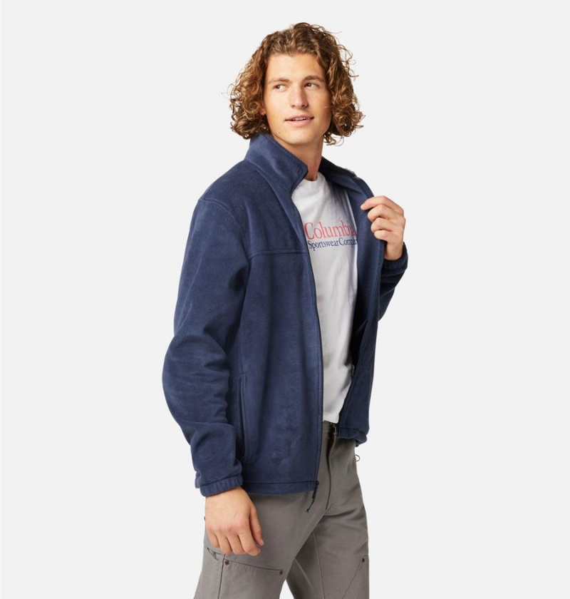 Columbia Steens Mountain 2.0 Full Zip Men's Fleece Jacket Navy | LDJHNF-218