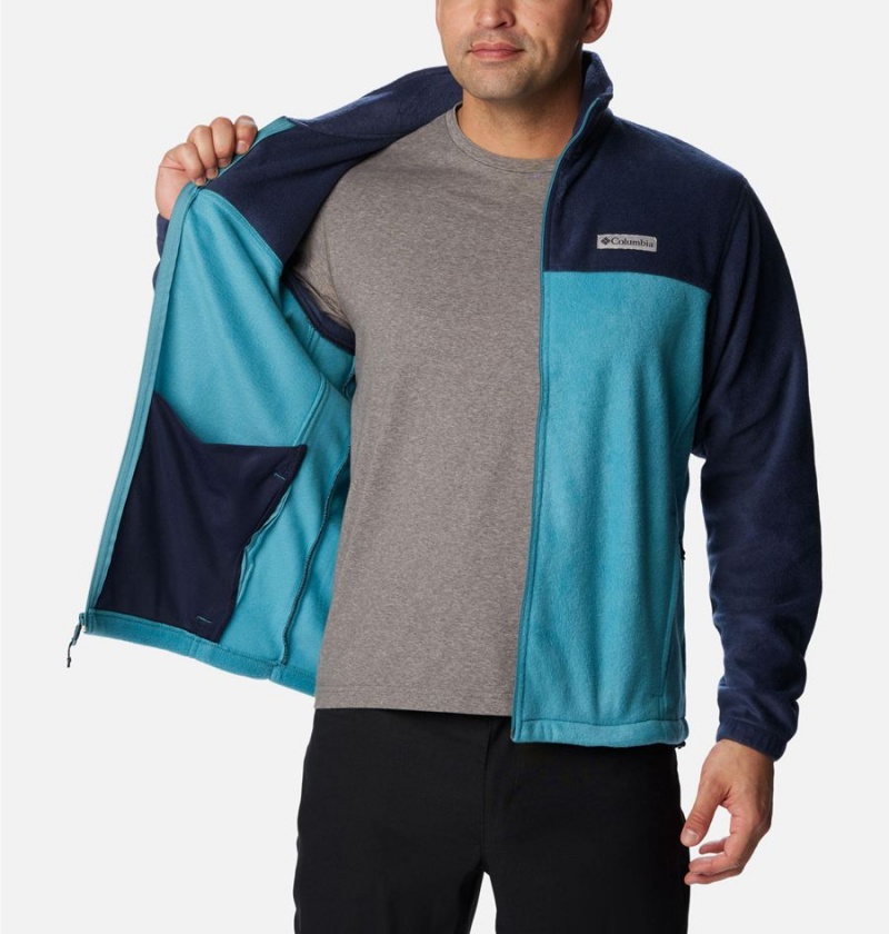 Columbia Steens Mountain 2.0 Full Zip Men's Fleece Jacket Navy | BQWMOC-628