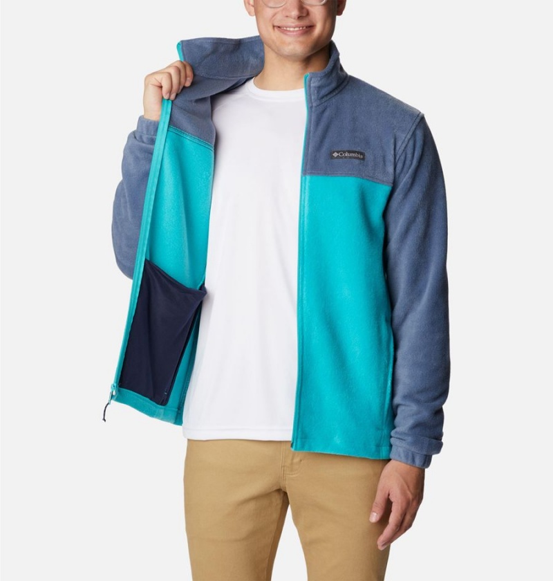 Columbia Steens Mountain 2.0 Full Zip Men's Fleece Jacket Blue | MDWKNS-748