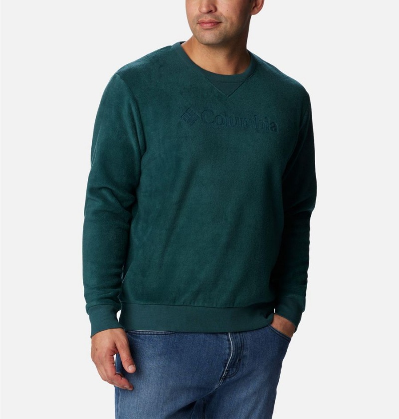 Columbia Steens Mountain Crew Top 2.0 Men's Pullover Green | OXAPUW-793
