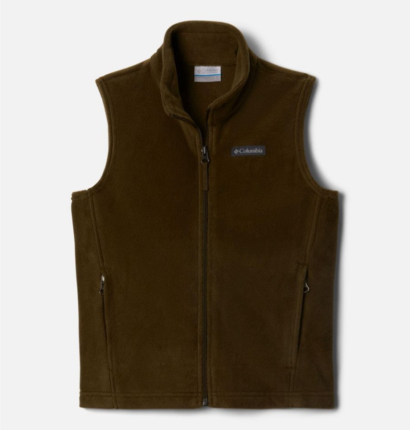 Columbia Steens Mountain Fleece Kids\' Vest Olive | CNVDFR-469