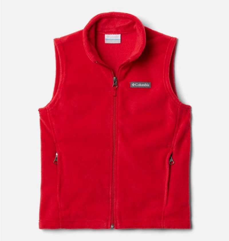 Columbia Steens Mountain Fleece Kids\' Vest Red | WFGVTD-148
