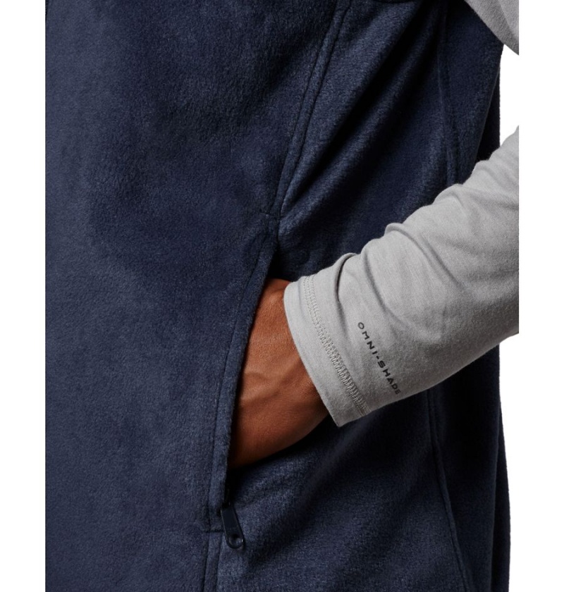 Columbia Steens Mountain Fleece Men's Vest Navy | LXEIPG-360
