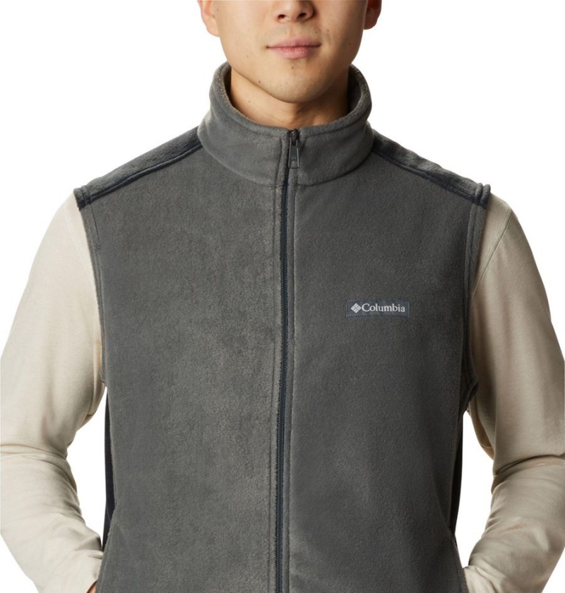 Columbia Steens Mountain Fleece Men's Vest Grey | FBKAXR-248