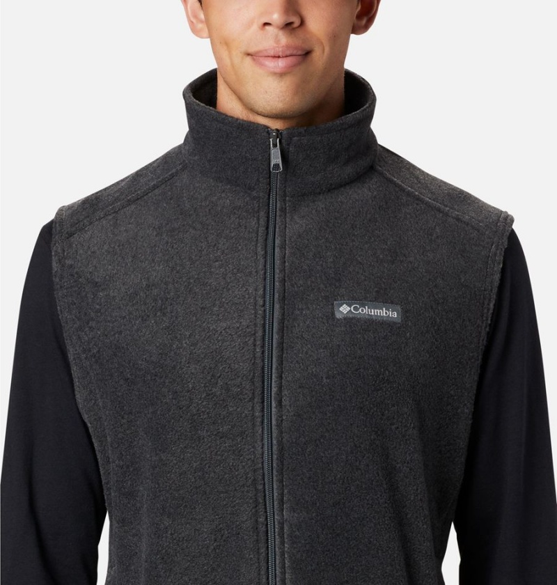 Columbia Steens Mountain Fleece Men's Vest Grey | QVHPAK-786