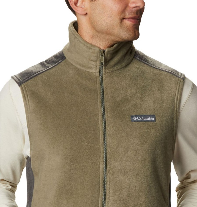 Columbia Steens Mountain Fleece Men's Vest Green | DFCIHT-037