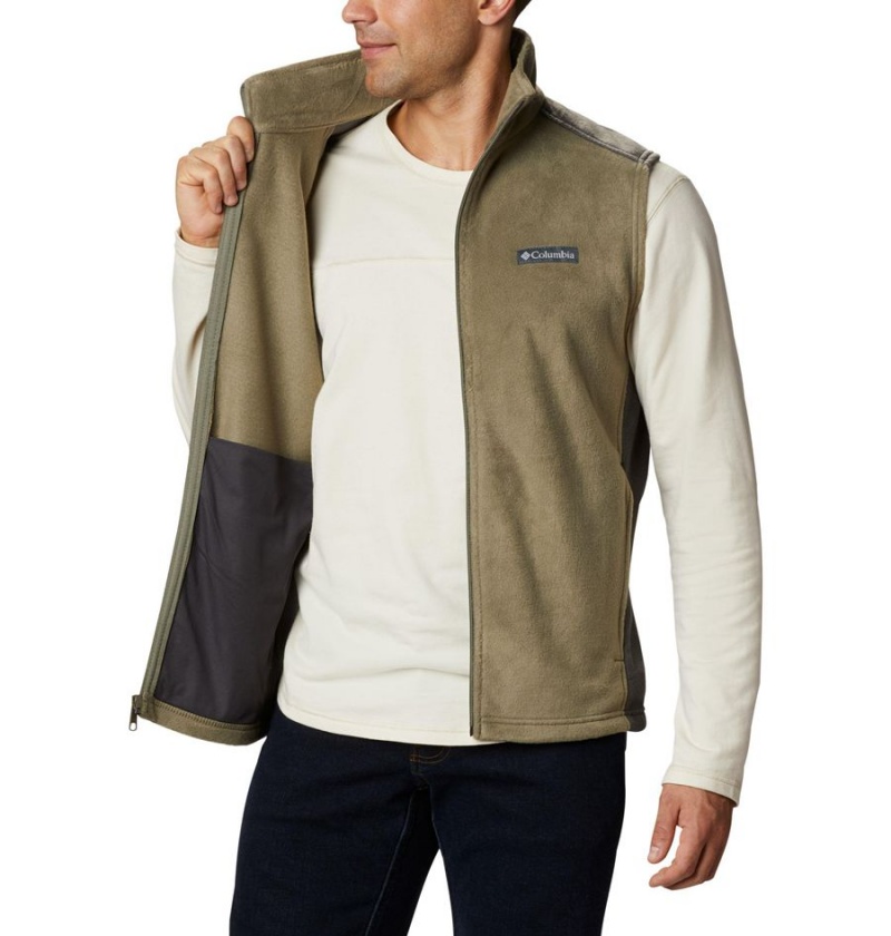 Columbia Steens Mountain Fleece Men's Vest Green | DFCIHT-037