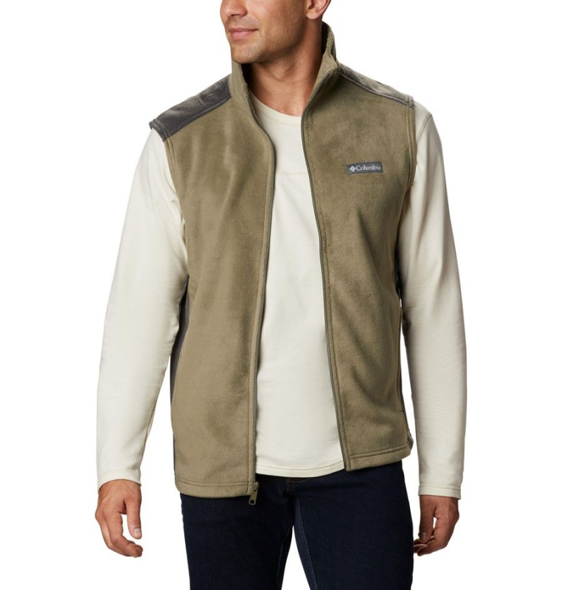 Columbia Steens Mountain Fleece Men\'s Vest Green | DFCIHT-037