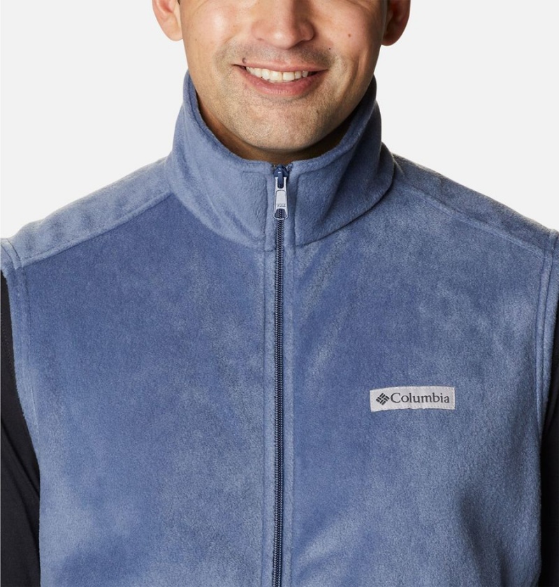 Columbia Steens Mountain Fleece Men's Vest Blue | LJQZDW-471