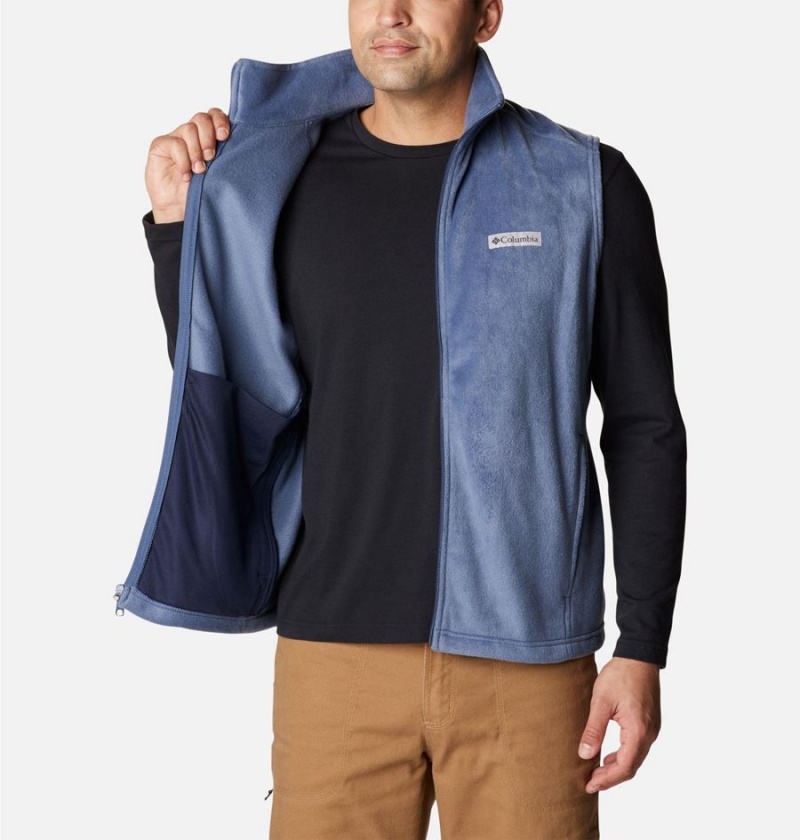 Columbia Steens Mountain Fleece Men's Vest Blue | LJQZDW-471