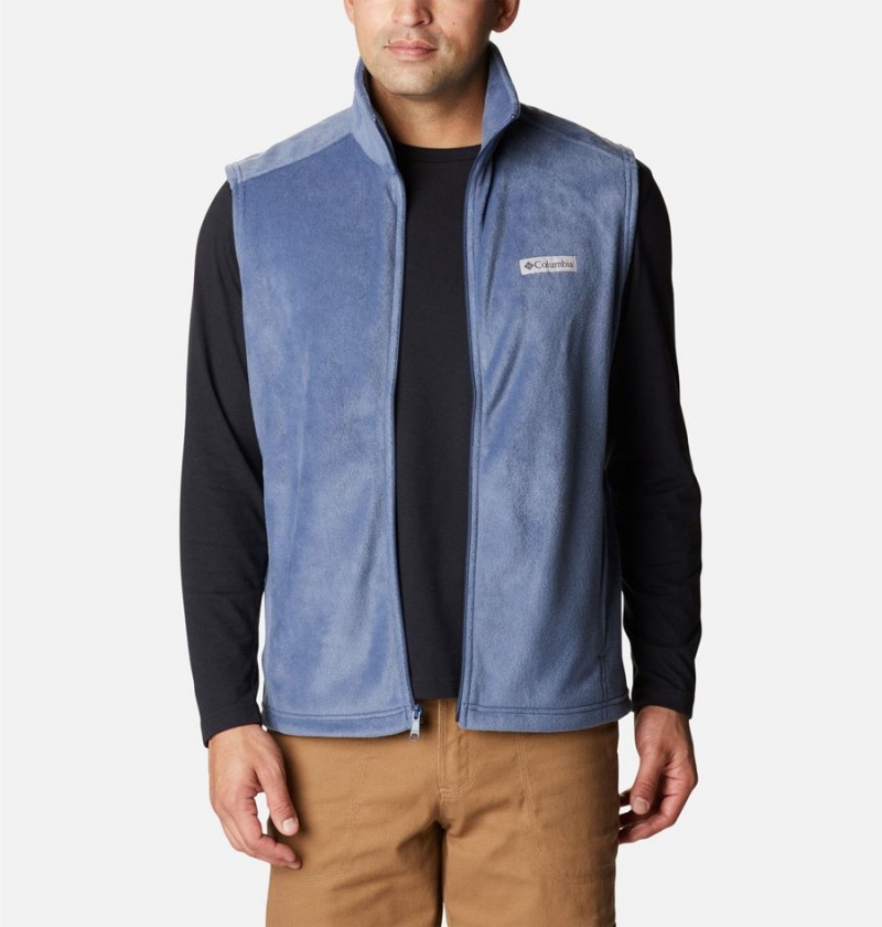 Columbia Steens Mountain Fleece Men's Vest Blue | LJQZDW-471