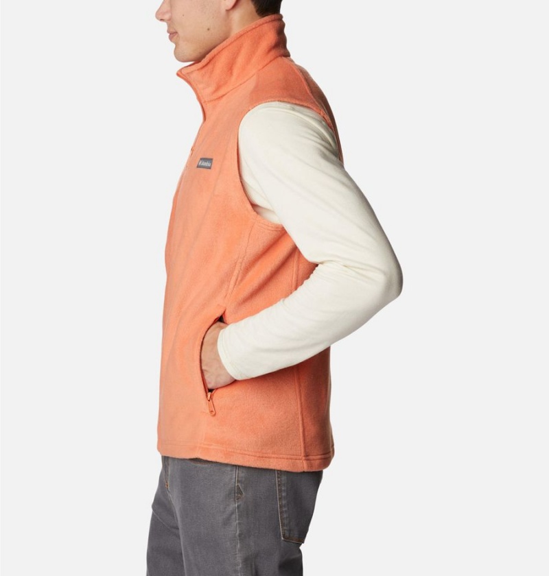 Columbia Steens Mountain Fleece Men's Vest Orange | KPSOLX-685