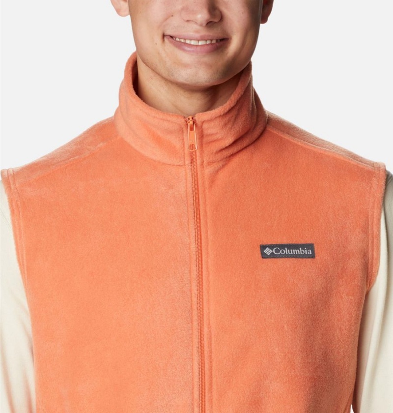 Columbia Steens Mountain Fleece Men's Vest Orange | KPSOLX-685