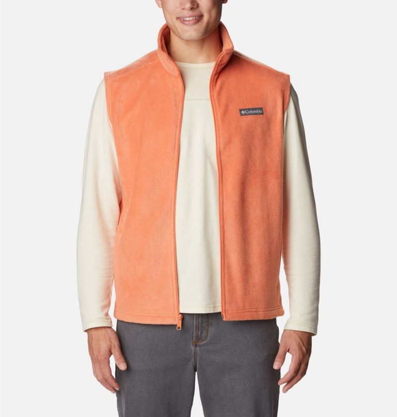 Columbia Steens Mountain Fleece Men's Vest Orange | KPSOLX-685