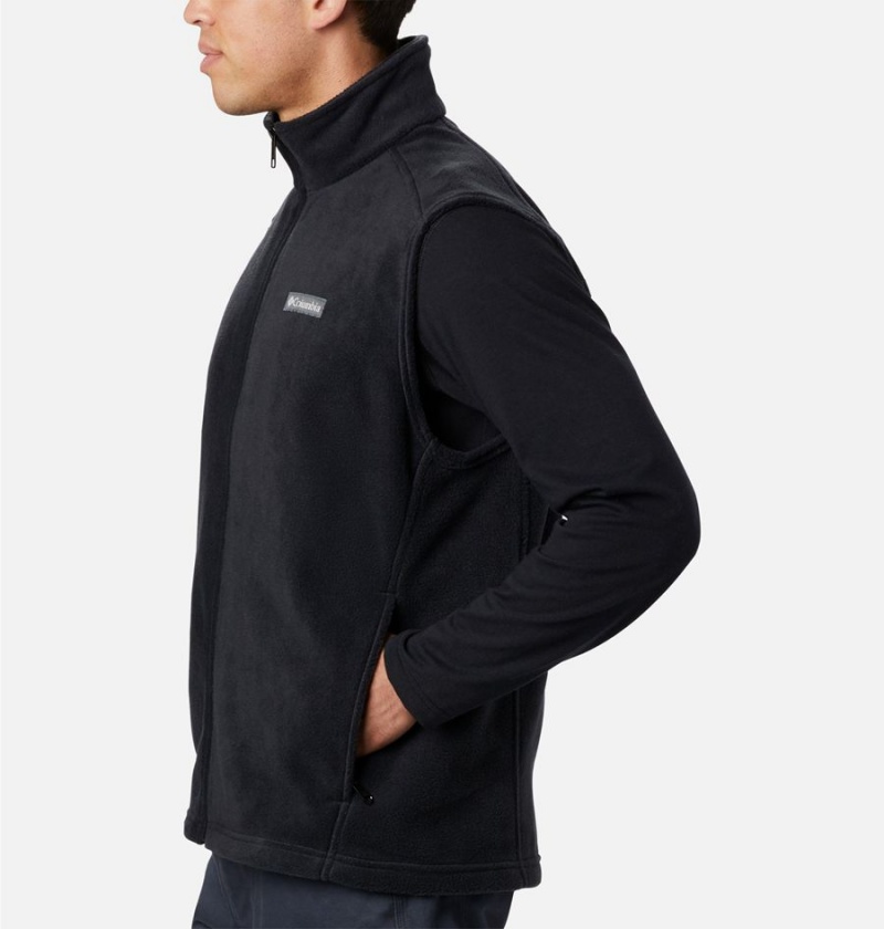 Columbia Steens Mountain Fleece Men's Vest Black | PTRJBC-957