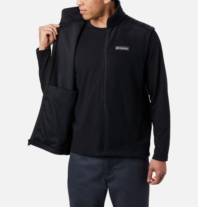 Columbia Steens Mountain Fleece Men's Vest Black | PTRJBC-957