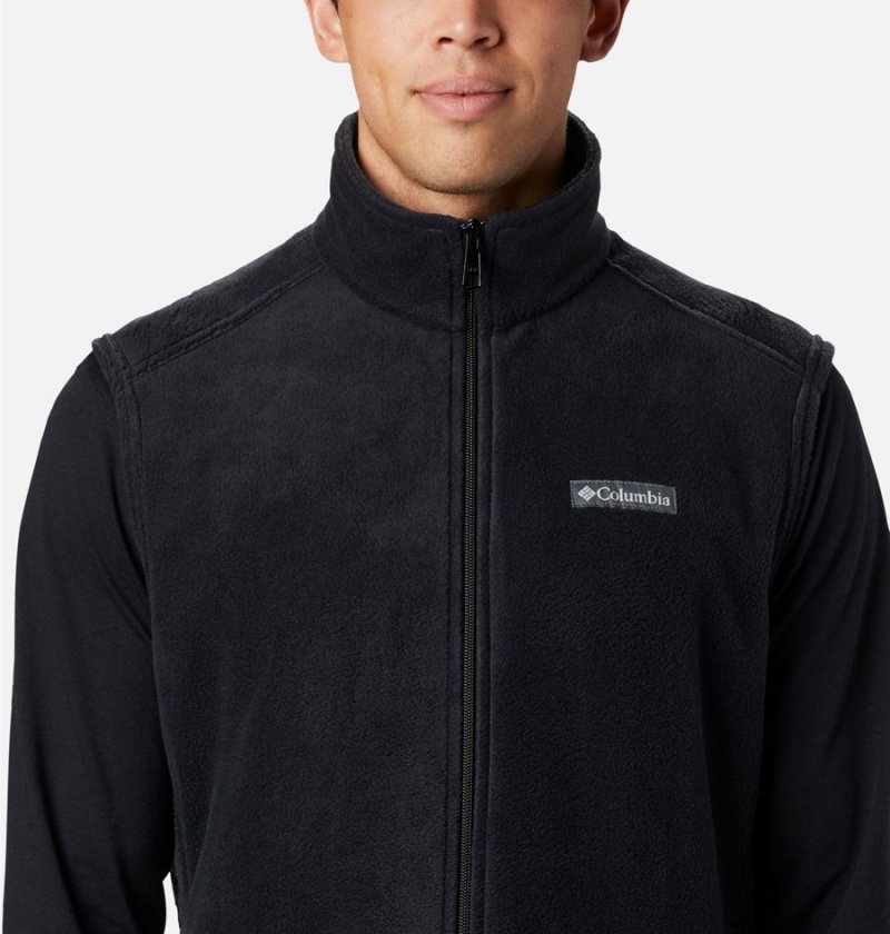 Columbia Steens Mountain Fleece Men's Vest Black | PTRJBC-957