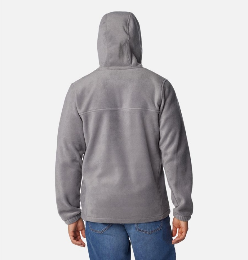 Columbia Steens Mountain Full Zip Hoodie Men's Fleece Jacket Grey | CZPEBQ-872