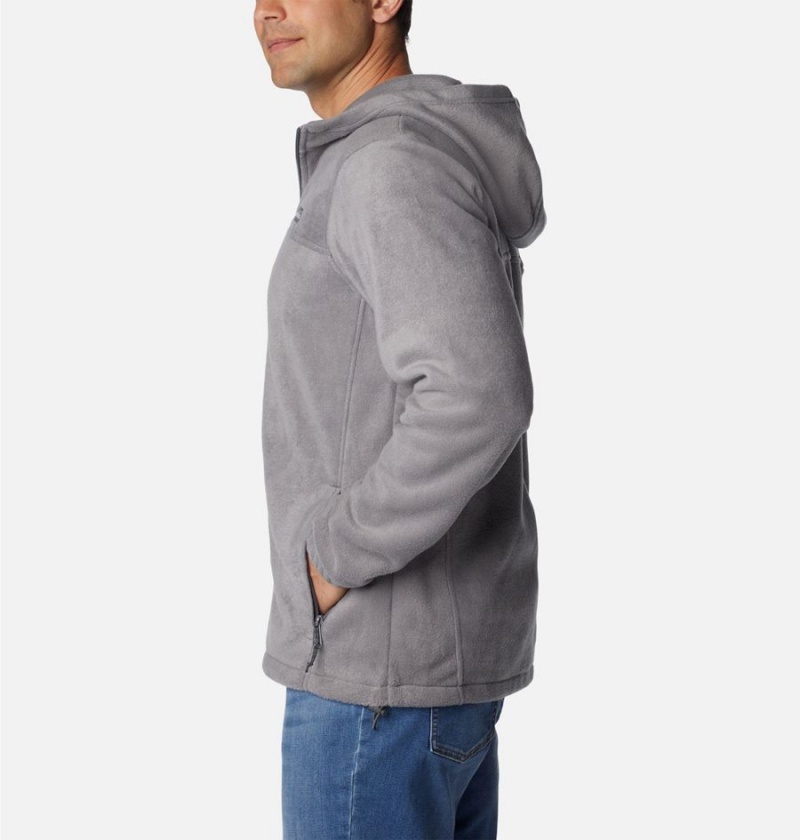 Columbia Steens Mountain Full Zip Hoodie Men's Fleece Jacket Grey | CZPEBQ-872