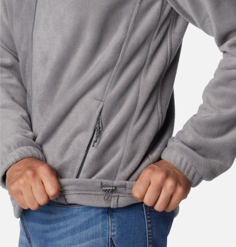 Columbia Steens Mountain Full Zip Hoodie Men's Fleece Jacket Grey | CZPEBQ-872