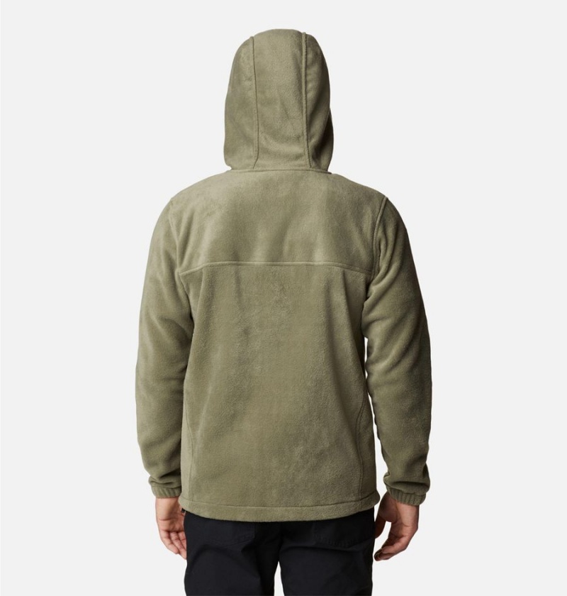 Columbia Steens Mountain Full Zip Hoodie Men's Fleece Jacket Green | OZLCMS-826