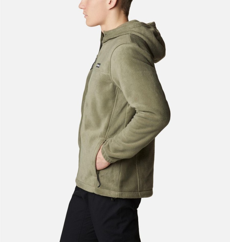 Columbia Steens Mountain Full Zip Hoodie Men's Fleece Jacket Green | OZLCMS-826