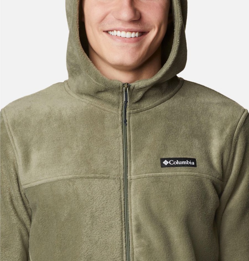 Columbia Steens Mountain Full Zip Hoodie Men's Fleece Jacket Green | OZLCMS-826