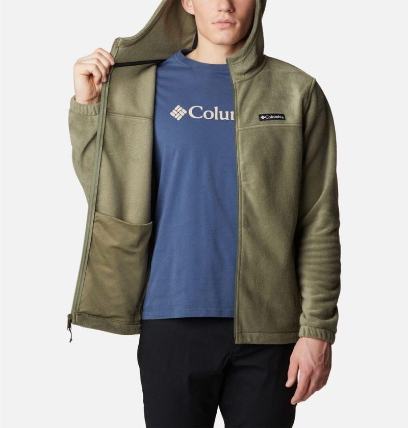 Columbia Steens Mountain Full Zip Hoodie Men's Fleece Jacket Green | OZLCMS-826