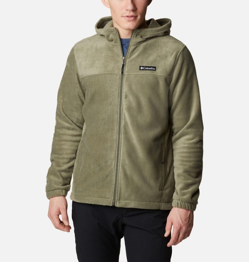 Columbia Steens Mountain Full Zip Hoodie Men\'s Fleece Jacket Green | OZLCMS-826