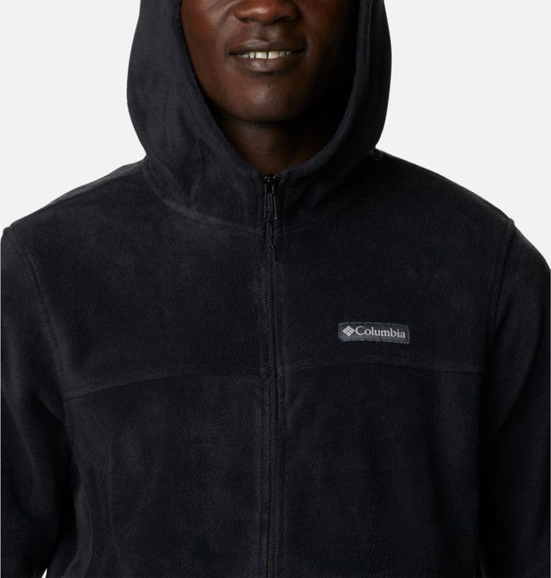 Columbia Steens Mountain Full Zip Hoodie Men's Fleece Jacket Black | IRADGK-031