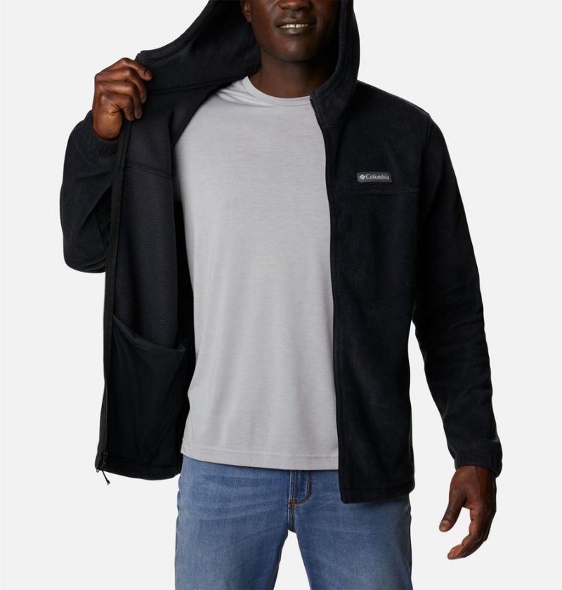 Columbia Steens Mountain Full Zip Hoodie Men's Fleece Jacket Black | IRADGK-031