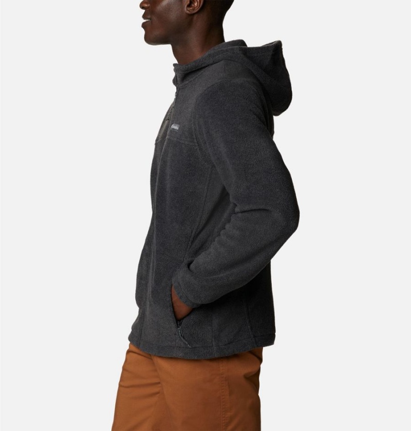 Columbia Steens Mountain Full Zip Hoodie Men's Fleece Jacket Grey | XLEOHI-659