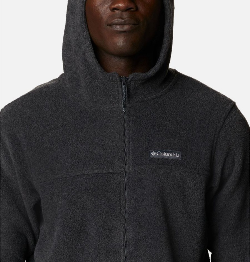 Columbia Steens Mountain Full Zip Hoodie Men's Fleece Jacket Grey | XLEOHI-659