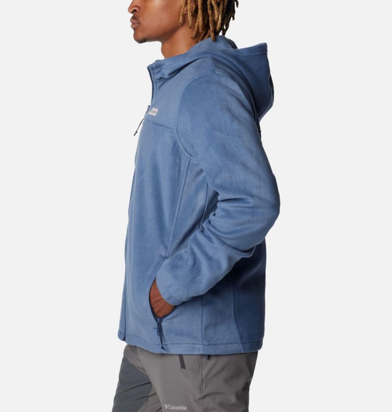 Columbia Steens Mountain Full Zip Hoodie Men's Fleece Jacket Blue | BMQFHC-871
