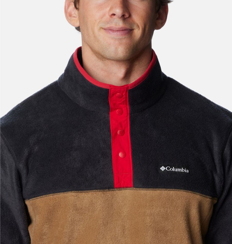 Columbia Steens Mountain Half Snap Fleece Men's Pullover Brown | CZELMJ-985