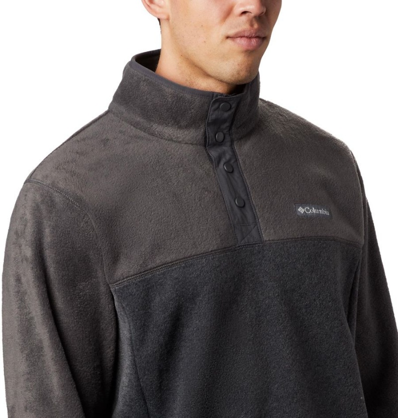 Columbia Steens Mountain Half Snap Fleece Men's Pullover Grey | ZPWTIM-465
