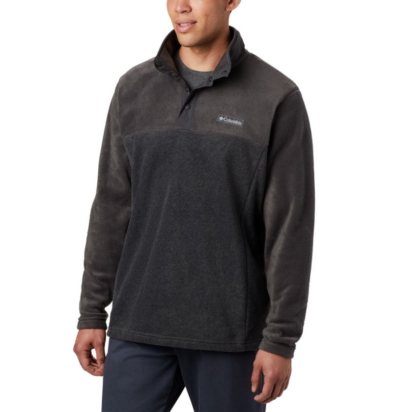 Columbia Steens Mountain Half Snap Fleece Men\'s Pullover Grey | ZPWTIM-465