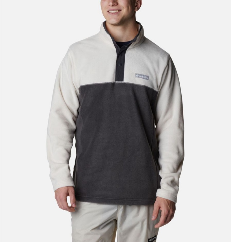 Columbia Steens Mountain Half Snap Fleece Men\'s Pullover Black | DORZFT-901