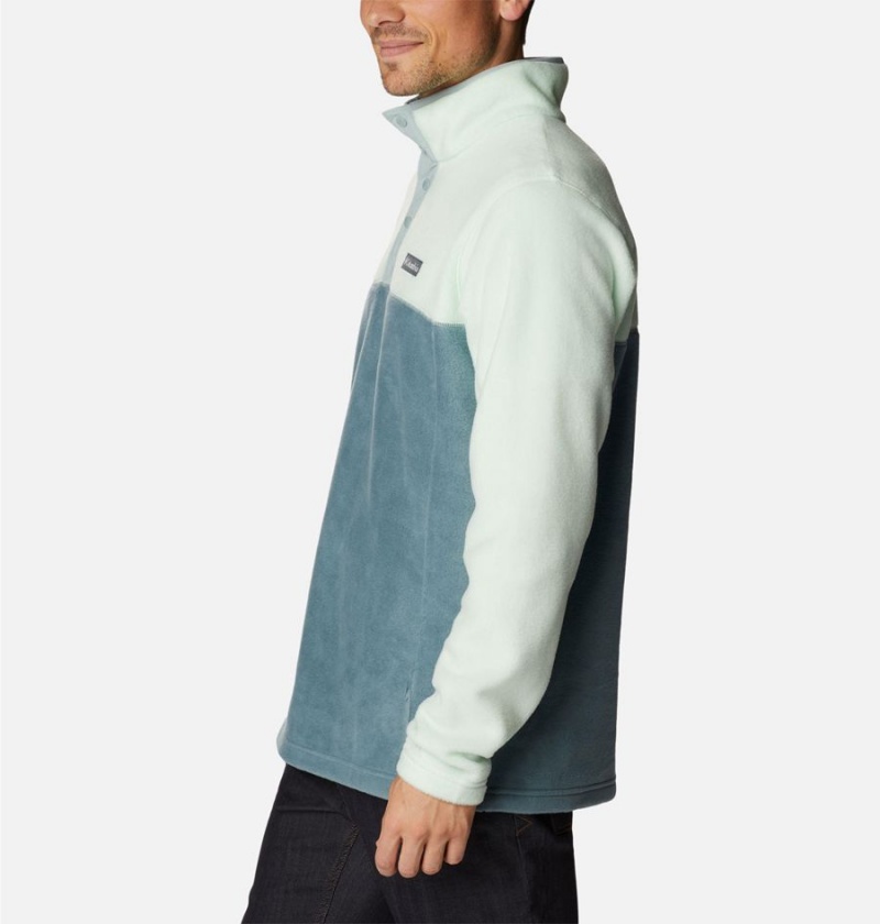 Columbia Steens Mountain Half Snap Fleece Men's Pullover Green | STBQUW-450