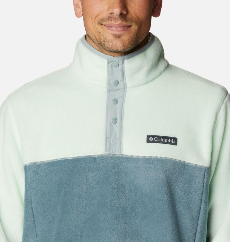 Columbia Steens Mountain Half Snap Fleece Men's Pullover Green | STBQUW-450