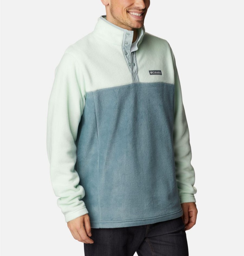 Columbia Steens Mountain Half Snap Fleece Men's Pullover Green | STBQUW-450